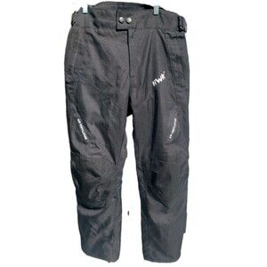 HWK Motorcycle Pants Men XXL 37x33 Black Motocross Hip/Knee Pads Ventilated NICE
